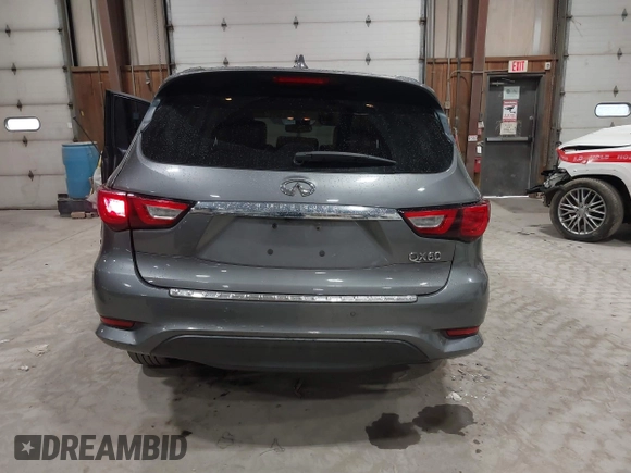 2017 Infiniti QX60 with VIN 5N1DL0MM1HC528514, listed as a IAAI auction lot 41986931 with 90,033 mi miles and . Bid and sale history available at DreamBid. Image 16.