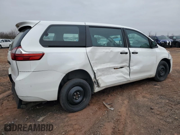 2017 Toyota Sienna L with VIN 5TDZZ3DC8HS855623, listed as a Copart auction lot 83327124 with 209,335 mi miles and Salvage Title. Bid and sale history available at DreamBid. Image 3.