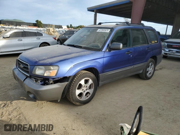 2003 Subaru Forester XS with VIN JF1SG65693H743868, listed as a Copart auction lot 47392625 with 257,019 mi miles and Salvage Title. Bid and sale history available at carsss.com. Image 1.