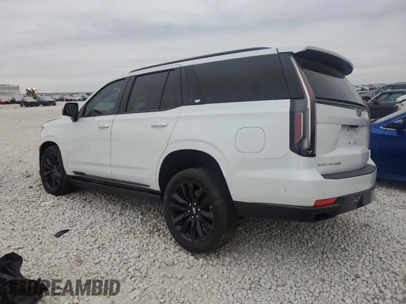 2023 Cadillac Escalade RWD Sport Platinum with VIN 1GYS3GKLXPR495615, listed as a Copart auction lot 87483964 with 14,214 mi miles and Salvage title. Bid and sale history available at DreamBid. Image 2.