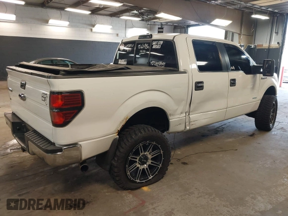 2013 Ford F-150 XL with VIN 1FTFW1ET8DFB48563, listed as a IAAI auction lot 42103243 with 257,778 mi miles. Bid and sale history available at carsss.com. Image 4.