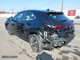 2024 Lexus UX with VIN JTHX6JBH7R2162231, listed as a IAAI auction lot 41665179 with 21,913 mi miles. Bid and sale history available at carsss.com. Image 3.
