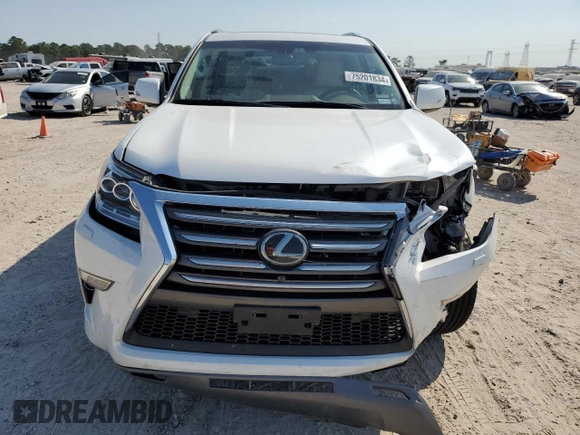 2019 Lexus GX with VIN JTJJM7FX6K5225936, listed as a Copart auction lot 75201834 with 75,136 mi miles and Salvage Title. Bid and sale history available at carsss.com. Image 5.