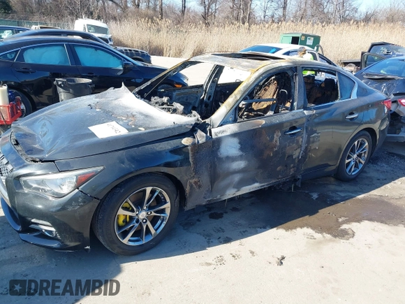 2017 Infiniti Q50 Premium z VIN JN1EV7AP7HM740731, wystawiony jako IAAI lot #41704342 z przebiegiem Nie podano mil oraz . Historia ofert i sprzedaży dostępna na DreamBid. Obrazek 6.