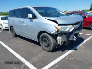 2013 Nissan Quest SV with VIN JN8AE2KP7D9065459, listed as a IAAI auction lot 42180391 with 201,796 mi miles and . Bid and sale history available at DreamBid. Image 1.