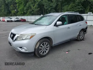 2013 Nissan Pathfinder Platinum with VIN 5N1AR2MM0DC666021, listed as a Copart auction lot 66554404 with 211,426 mi miles and Salvage title. Bid and sale history available at DreamBid. Image 1.