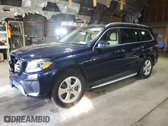 2018 Mercedes-Benz GLS 450 z VIN 4JGDF6EE3JB076286, wystawiony jako Copart lot #60173115 z przebiegiem 78 916 mil mil oraz Szkoda całkowita • Salvage title. Historia ofert i sprzedaży dostępna na DreamBid. Obrazek 1.