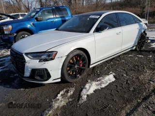 2023 Audi S8 z VIN WAULSAF85PN000614, wystawiony jako Copart lot #57060365 z przebiegiem 20 079 mil mil oraz Szkody całkowita. Historia ofert i sprzedaży dostępna na DreamBid. Obrazek 1.