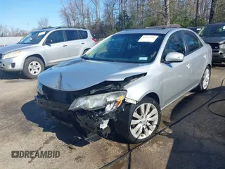 2010 Kia Forte SX with VIN KNAFW4A35A5299432, listed as a IAAI auction lot 41816492 with 54,871 mi miles. Bid and sale history available at carsss.com. Image 6.