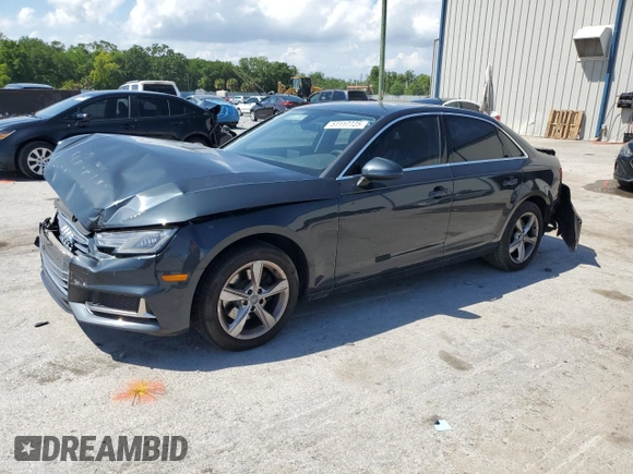 2019 Audi A4 Premium with VIN WAUGMAF46KA022081, listed as a Copart auction lot 51117725 with 38,898 mi miles and Non repairable. Bid and sale history available at DreamBid. Image 1.