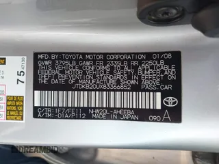 2008 Toyota Prius with VIN JTDKB20UX83366852, listed as a IAAI auction lot 41458200 with 255,717 mi miles. Bid and sale history available at carsss.com. Image 9.