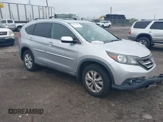 2014 Honda CR-V EX with VIN 2HKRM4H57EH630885, listed as a IAAI auction lot 42187487 with Not provided miles and . Bid and sale history available at DreamBid. Image 1.