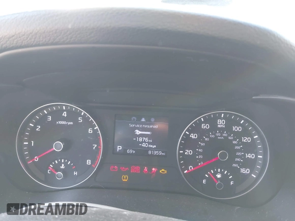 2019 Kia Forte LXS with VIN 3KPF24AD8KE070188, listed as a IAAI auction lot 41826421 with 81,359 mi miles. Bid and sale history available at carsss.com. Image 7.