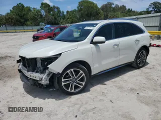2017 Acura MDX Advance with VIN 5FRYD4H80HB000116, listed as a Copart auction lot 60778175 with 97,413 mi miles and Salvage title. Bid and sale history available at DreamBid. Image 1.
