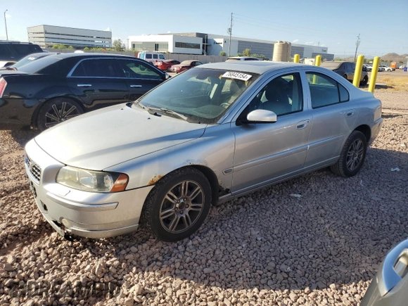 2006 Volvo S60 2.5L Turbo with VIN YV1RH592862506796, listed as a Copart auction lot 76845154 with 184,041 mi miles and Clean Title. Bid and sale history available at carsss.com. Image 1.