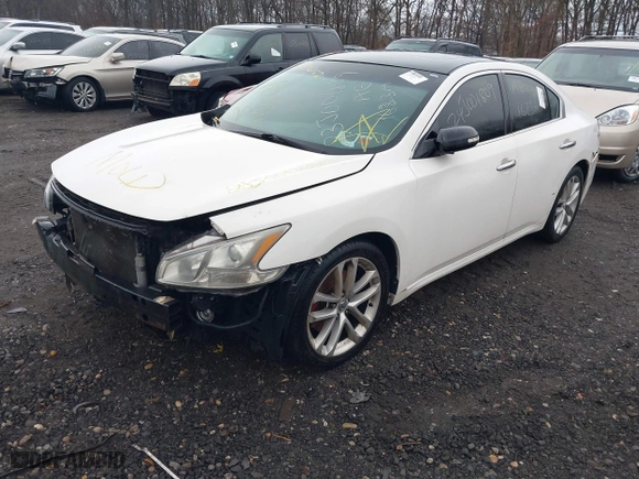 2009 Nissan Maxima 3.5 S with VIN 1N4AA51E79C841260, listed as a IAAI auction lot 41476162 with 999,999 mi miles. Bid and sale history available at carsss.com. Image 2.