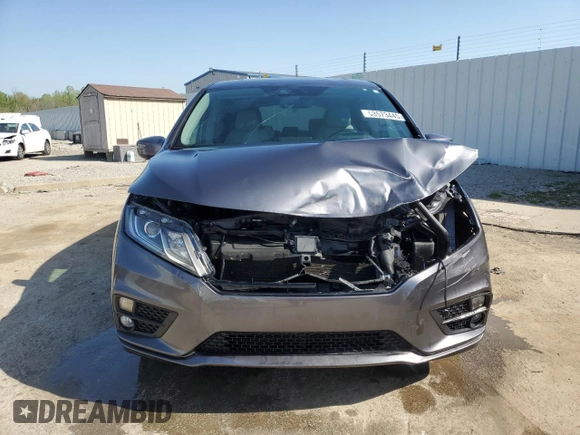 2019 Honda Odyssey EX-L with VIN 5FNRL6H77KB040597, listed as a Copart auction lot 53573445 with 110,024 mi miles and Salvage Title. Bid and sale history available at DreamBid. Image 5.
