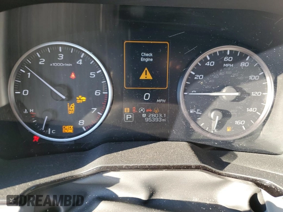 2020 Subaru Legacy with VIN 4S3BWAA67L3019762, listed as a Copart auction lot 88775705 with 95,393 mi miles and Salvage title. Bid and sale history available at DreamBid. Image 9.