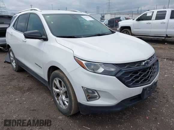 2020 Chevrolet Equinox LT with VIN 3GNAXLEX8LS527490, listed as a IAAI auction lot 41574834 with 90,845 mi miles. Bid and sale history available at carsss.com. Image 1.