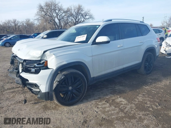 2018 Volkswagen Atlas SEL with VIN 1V2ER2CA5JC586141, listed as a IAAI auction lot 41637882 with 80,515 mi miles and . Bid and sale history available at DreamBid. Image 2.