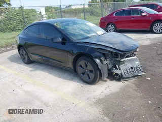 2023 Tesla Model 3 with VIN 5YJ3E1EA0PF589066, listed as a IAAI auction lot 42508495 with Not provided miles and . Bid and sale history available at DreamBid. Image 1.