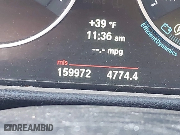 2013 BMW 3 Series 328i xDrive with VIN WBA3B5G51DNS05659, listed as a IAAI auction lot 41377886 with 159,972 mi miles. Bid and sale history available at carsss.com. Image 16.