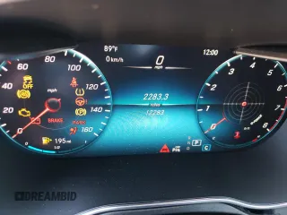 2020 Mercedes-Benz C 300 with VIN W1KWK8EBXLF988831, listed as a Copart auction lot 73418094 with 12,283 mi miles and Salvage Title. Bid and sale history available at DreamBid. Image 9.
