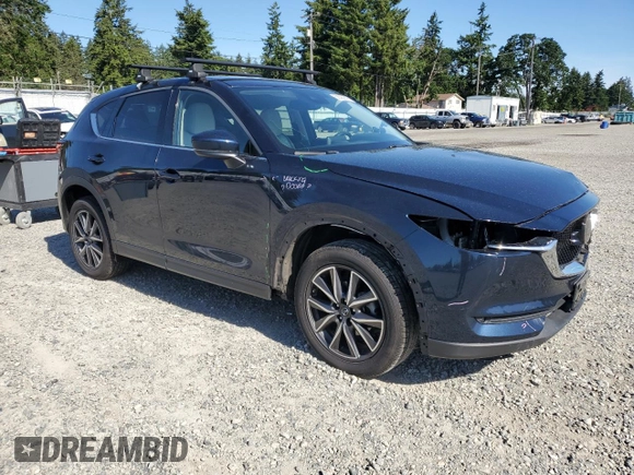 2018 Mazda CX-5 Grand Touring z VIN JM3KFBDM5J0379246, wystawiony jako Copart lot #58587865 z przebiegiem 46 339 mil mil oraz Szkody całkowita. Historia ofert i sprzedaży dostępna na DreamBid. Obrazek 4.