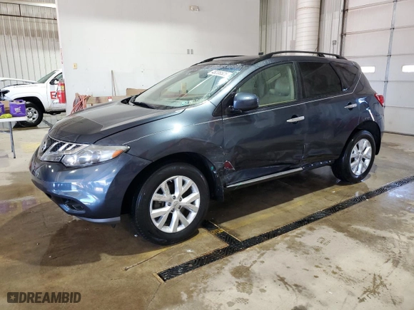 2013 Nissan Murano S with VIN JN8AZ1MWXDW321887, listed as a Copart auction lot 48206525 with 140,121 mi miles and Salvage Title. Bid and sale history available at carsss.com. Image 1.
