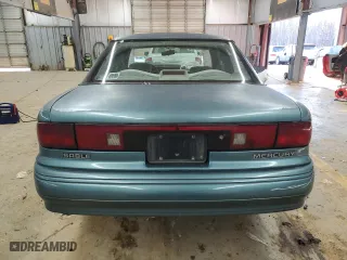 1992 Mercury Sable GS with VIN 1MELM50U7NA643480, listed as a Copart auction lot 84833624 with 19,580 mi miles and Salvage Title. Bid and sale history available at carsss.com. Image 6.