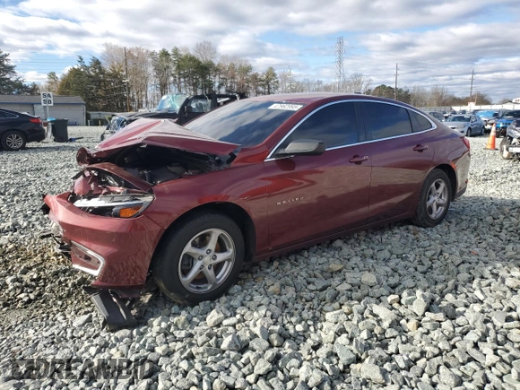 2016 Chevrolet Malibu LS z VIN 1G1ZB5STXGF302904, wystawiony jako Copart lot #48509585 z przebiegiem 131 553 mil mil oraz Szkoda całkowita • Salvage title. Historia ofert i sprzedaży dostępna na DreamBid. Obrazek 1.