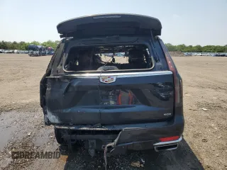 2023 Cadillac Escalade 4WD Premium Luxury with VIN 1GYS4BKL7PR384973, listed as a Copart auction lot 60155425 with Not provided miles and Salvage title. Bid and sale history available at DreamBid. Image 6.