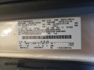 2019 Ford Transit with VIN 1FTYR2CG8KKA26818, listed as a Copart auction lot 77574134 with 60,220 mi miles and Salvage Title. Bid and sale history available at carsss.com. Image 13.