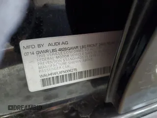 2015 Audi A4 Premium Plus with VIN WAUHFAFLXFN006275, listed as a Copart auction lot 66876944 with 72,399 mi miles and Salvage Title. Bid and sale history available at carsss.com. Image 15.