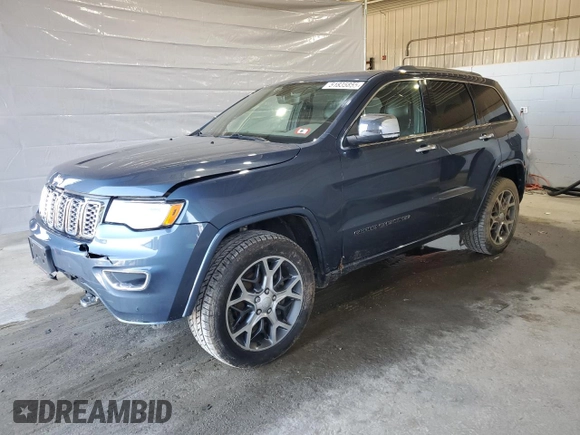 2019 Jeep Grand Cherokee Overland with VIN 1C4RJFCG2KC704332, listed as a Copart auction lot 51835855 with 47,975 mi miles and Salvage title. Bid and sale history available at DreamBid. Image 1.