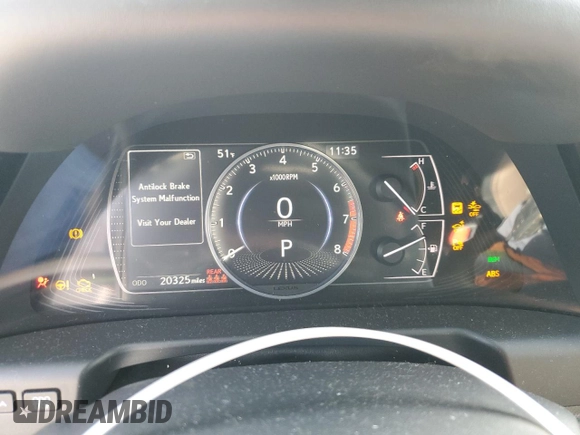 2023 Lexus ES 350 with VIN 58ADZ1B11PU150953, listed as a Copart auction lot 51323415 with 20,325 mi miles and Salvage Title. Bid and sale history available at DreamBid. Image 9.