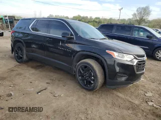 2020 Chevrolet Traverse LS z VIN 1GNERFKW7LJ313830, wystawiony jako Copart lot #51743465 z przebiegiem 56 874 mil mil oraz Szkoda całkowita • Salvage title. Historia ofert i sprzedaży dostępna na DreamBid. Obrazek 4.