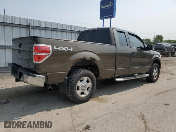 2009 Ford F-150 STX with VIN 1FTRX14849FA73732, listed as a Copart auction lot 59317545 with 162,744 mi miles and Salvage title. Bid and sale history available at DreamBid. Image 3.