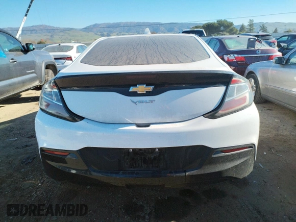 2017 Chevrolet Volt LT with VIN 1G1RC6S58HU177323, listed as a Copart auction lot 38659143 with 44,834 mi miles. Bid and sale history available at carsss.com. Image 6.