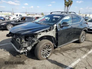 2024 Lexus NX with VIN JTJGKCEZ3R2035213, listed as a Copart auction lot 88349845 with 9,687 mi miles and Salvage Title. Bid and sale history available at carsss.com. Image 1.
