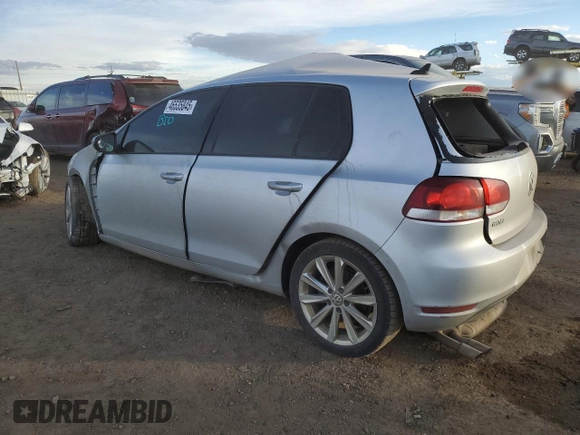2013 Volkswagen Golf TDI with VIN WVWDM7AJ5DW131482, listed as a Copart auction lot 46535845 with 154,904 mi miles and Salvage title. Bid and sale history available at DreamBid. Image 2.