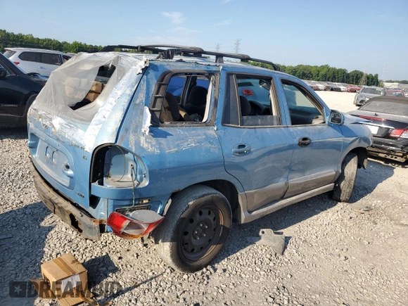 2003 Hyundai Santa Fe GLS with VIN KM8SC73D13U561890, listed as a Copart auction lot 69398864 with 0 mi miles and Salvage Title. Bid and sale history available at carsss.com. Image 3.