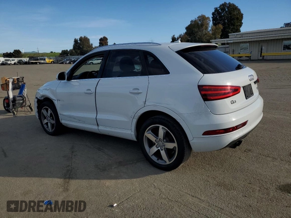 2015 Audi Q3 Premium Plus with VIN WA1EFCFS5FR008916, listed as a Copart auction lot 46449625 with 129,480 mi miles and Salvage title. Bid and sale history available at DreamBid. Image 2.