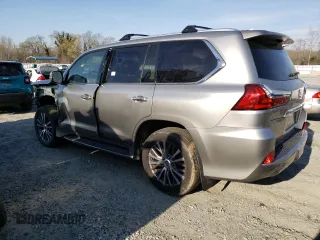 2019 Lexus LX with VIN JTJHY7AX6K4295534, listed as a Copart auction lot 43646123 with 38,819 mi miles. Bid and sale history available at carsss.com. Image 2.