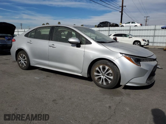 2020 Toyota Corolla Hybrid LE with VIN JTDEBRBE7LJ029233, listed as a Copart auction lot 43476165 with 118,385 mi miles and Salvage Title. Bid and sale history available at carsss.com. Image 4.