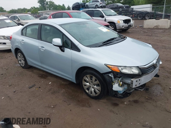 2012 Honda Civic LX z VIN 19XFB2F54CE018953, wystawiony jako IAAI lot #42346090 z przebiegiem 156 370 mil mil oraz . Historia ofert i sprzedaży dostępna na DreamBid. Obrazek 1.