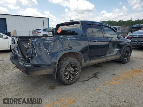 2019 Honda Ridgeline Sport with VIN 5FPYK3F15KB039774, listed as a Copart auction lot 59367535 with 44,911 mi miles and Salvage title. Bid and sale history available at DreamBid. Image 3.