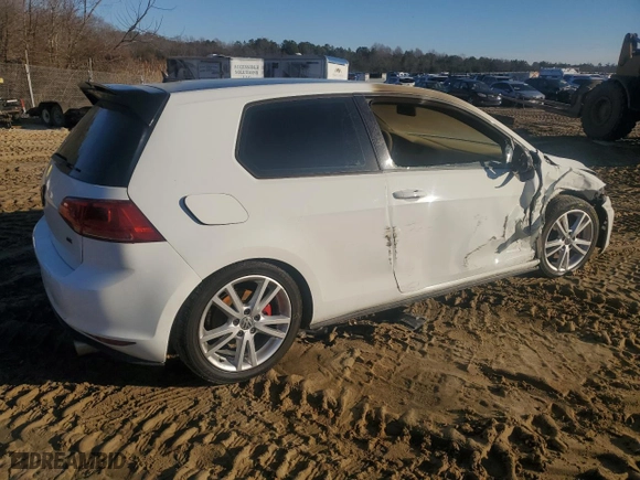 2015 Volkswagen Golf GTI S with VIN 3VWYT7AU4FM102327, listed as a Copart auction lot 45141085 with 91,470 mi miles and Salvage Title. Bid and sale history available at carsss.com. Image 3.