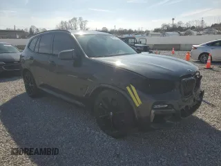 2019 BMW X3 M40i with VIN 5UXTS3C58K0Z10478, listed as a Copart auction lot 49874785 with 60,944 mi miles and Salvage Title. Bid and sale history available at DreamBid. Image 4.