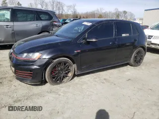 2015 Volkswagen Golf GTI Autobahn with VIN 3VW4T7AU3FM001097, listed as a Copart auction lot 45275495 with 125,958 mi miles and Salvage Title. Bid and sale history available at carsss.com. Image 1.